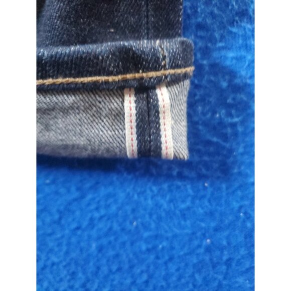 Uniqlo Selvedge Denim Jeans Slim Fit Pants Yellow Stiches Women's Size 30 - Picture 16 of 16